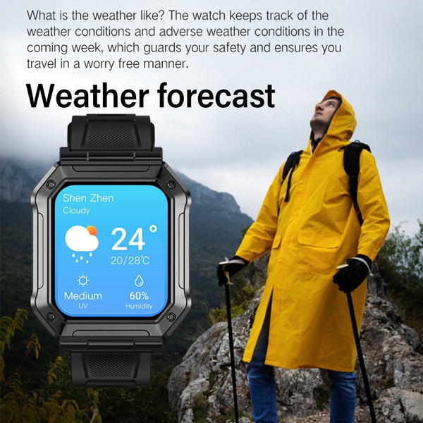 Advanced Military Smartwatch for Men 2023 - Make/Answer Calls, 1.91" HD Display, Tactical Outdoor Sports, Heart Rate Sleep Monitor - iPhone and Android Compatible (Limited to Silicone Strap)
